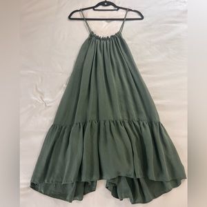 Unsubscribed silk tiered dress size XS